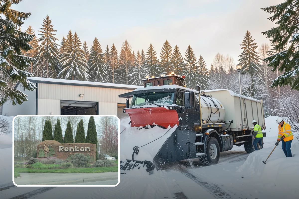 Walkway Snow Removal in Renton, King County, WA - Preserves delicate paver and stamped surfaces from equipment damage