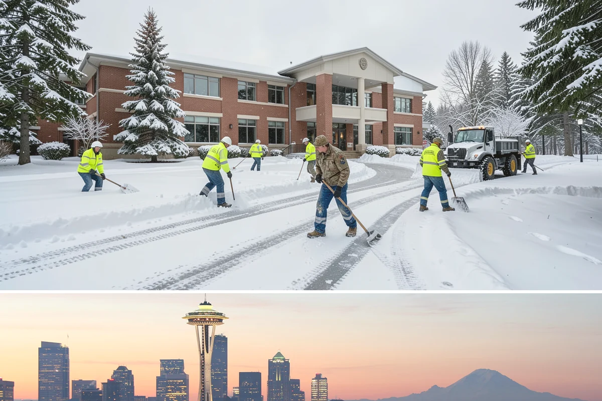 Walkway Snow Removal in Seattle, King County, WA - Arrange coverage in autumn so your garden paths are on our list before the first foothill freeze reaches the lowlands.
