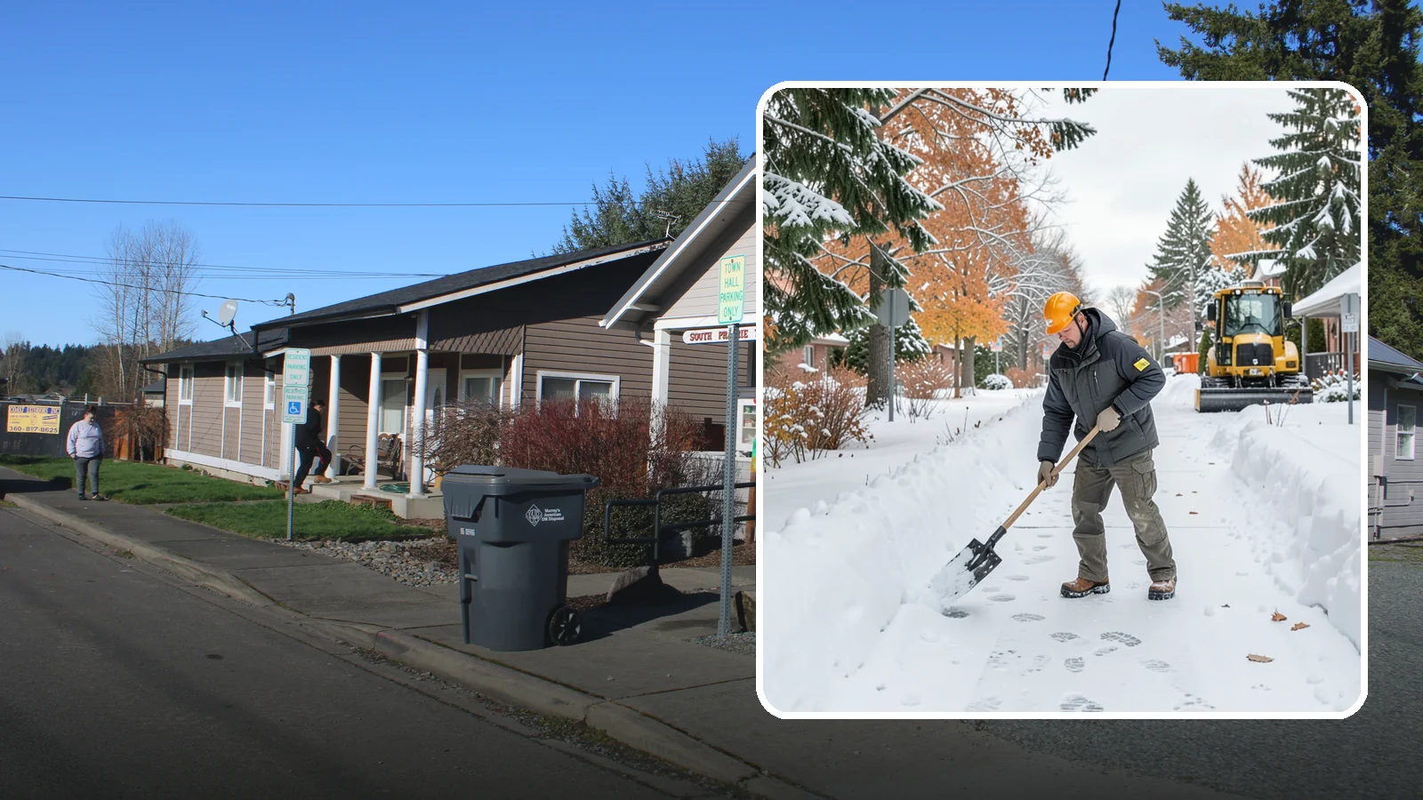 Walkway Snow Removal in South Prairie, Pierce County, WA - We clear the private paths that connect your gate, garden, and doors so every route through your yard stays usable.