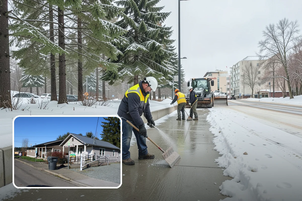 Walkway Snow Removal in South Prairie, Pierce County, WA - Preserves delicate paver and stamped surfaces from equipment damage