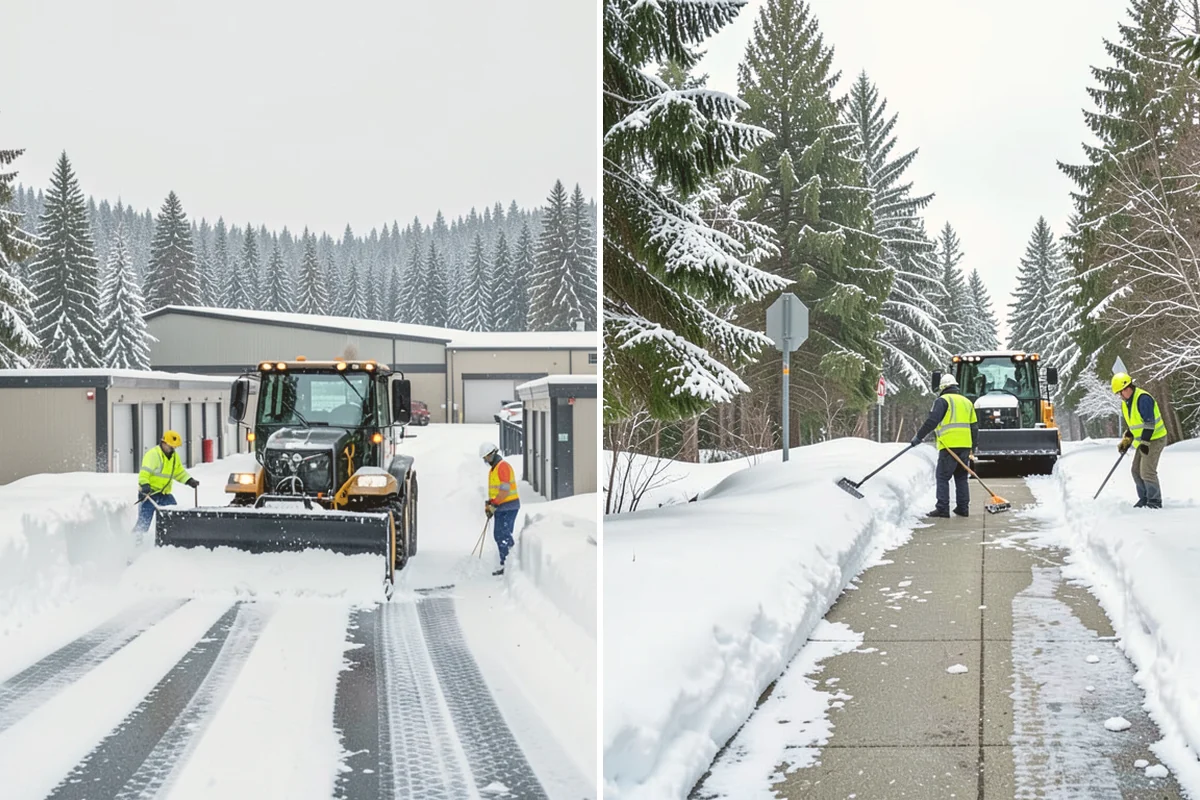 Walkway Snow Removal in Stanwood, Snohomish County, WA - We walk the property to map every connecting path