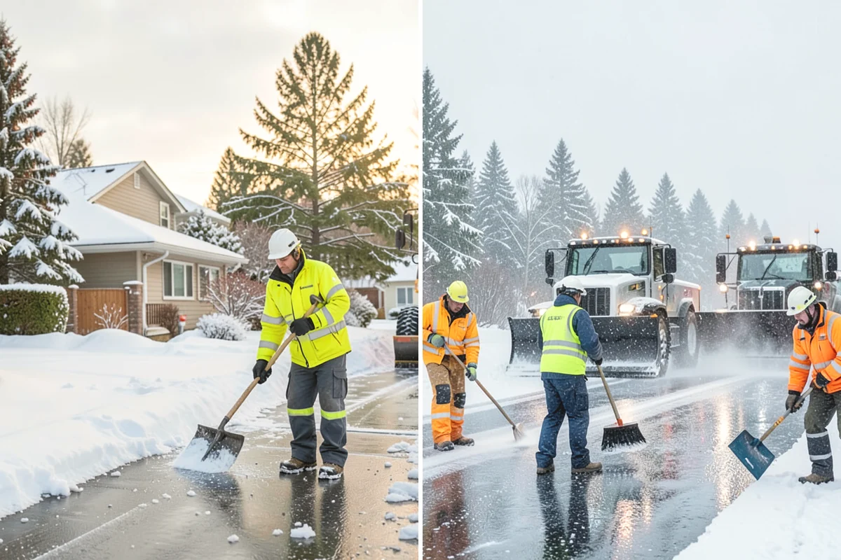 Walkway Snow Removal in Tukwila, King County, WA - We walk the property to map every connecting path