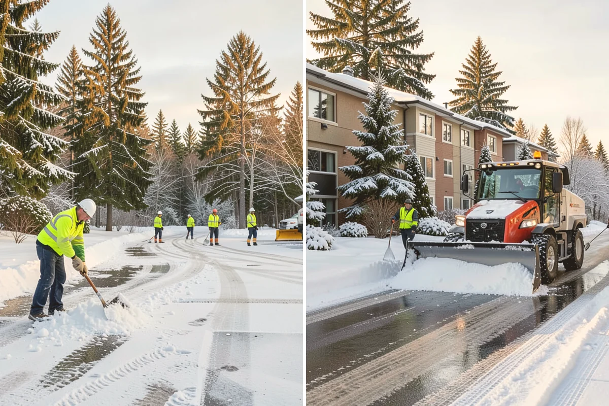 Warehouse Deicing in Algona, King County, WA - Map dock aprons, trailer lanes, stairs, and worker paths