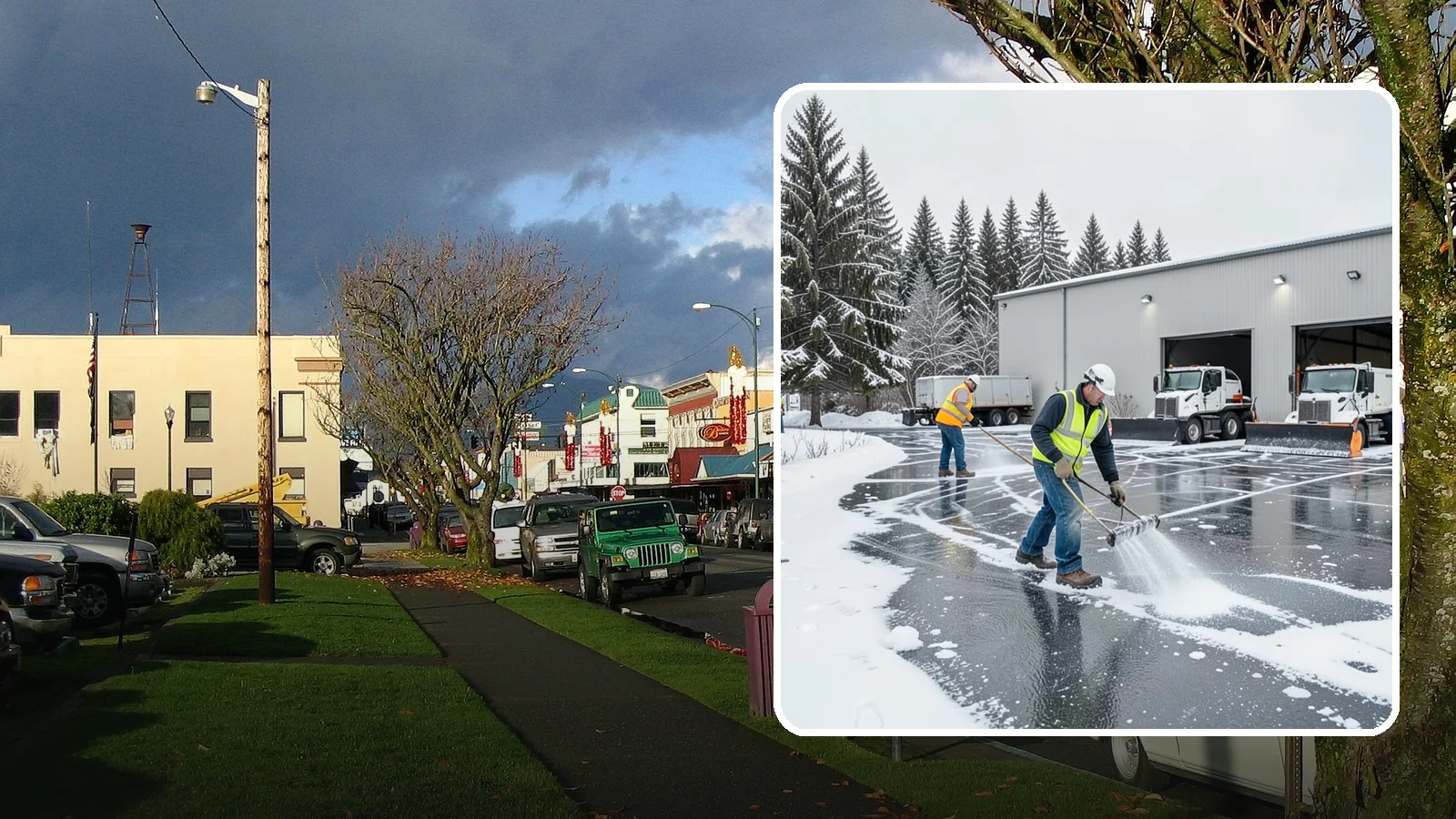 Warehouse Deicing in Arlington, Snohomish County, WA - Deicing for warehouses and distribution centers, keeping loading docks, trailer courts, and dock stairs clear so freight keeps...