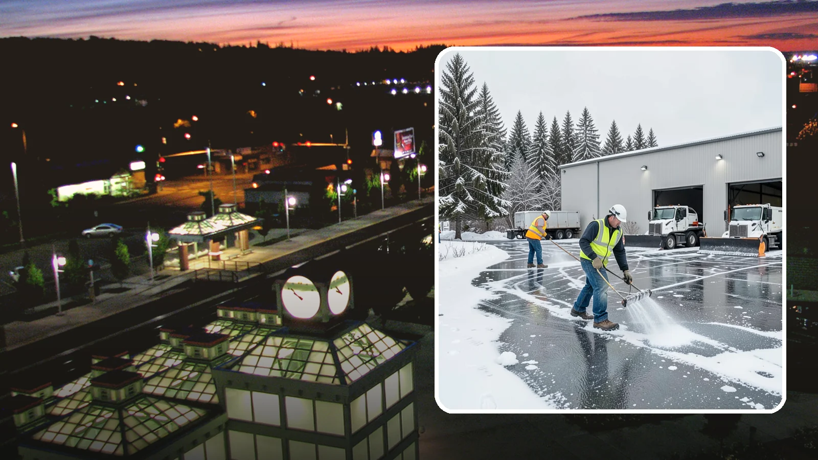 Warehouse Deicing in Auburn, King County, WA - Deicing for warehouses and distribution centers, keeping loading docks, trailer courts, and dock stairs clear so freight keeps...