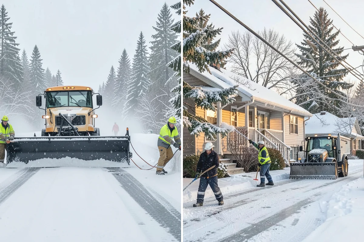 Warehouse Deicing in Beaux Arts Village, King County, WA - Map dock aprons, trailer lanes, stairs, and worker paths