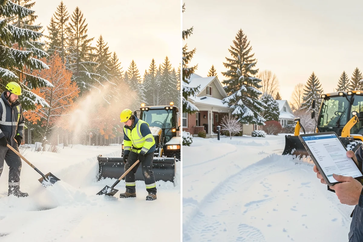 Warehouse Deicing in Bellevue, King County, WA - Map dock aprons, trailer lanes, stairs, and worker paths