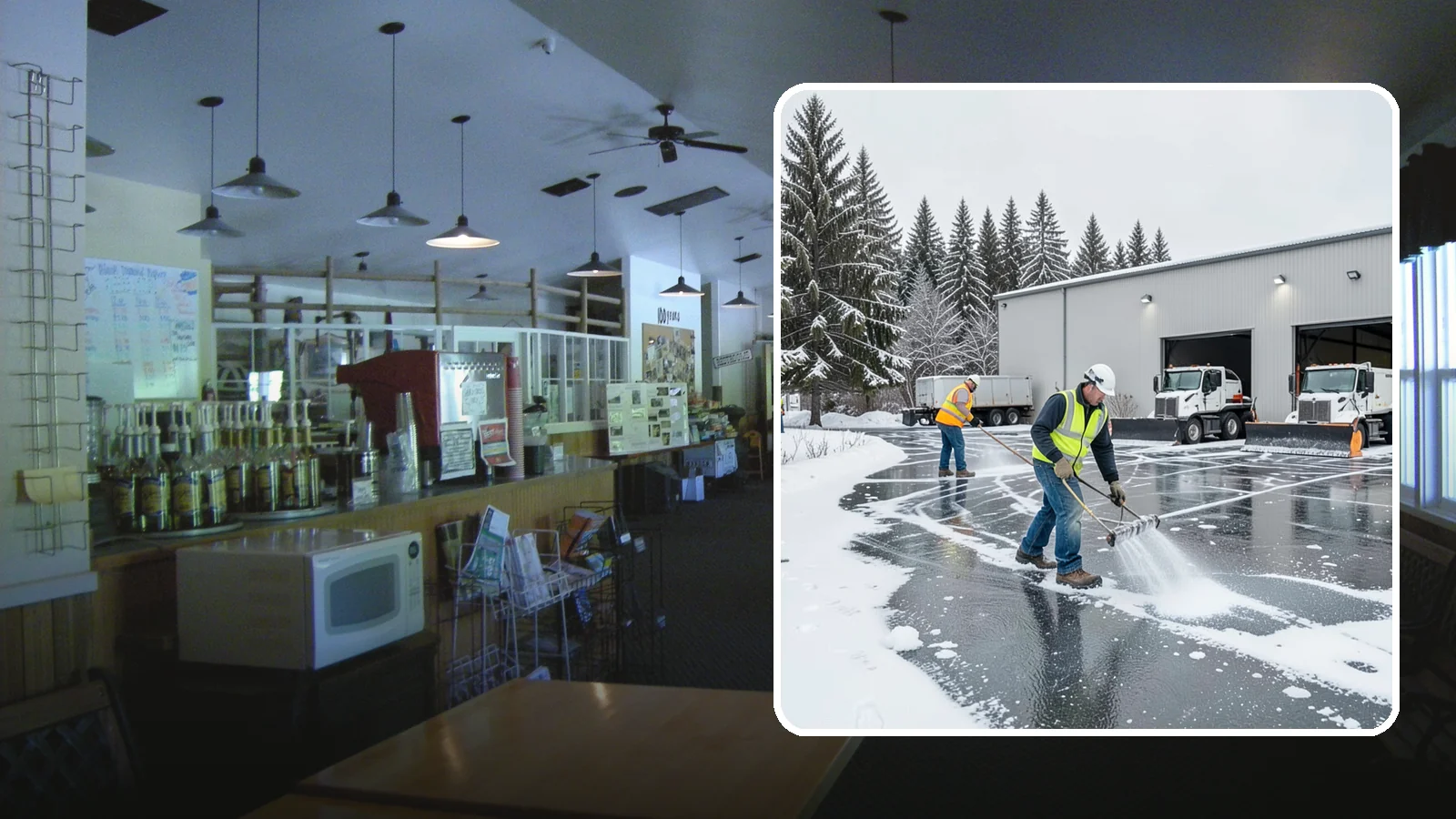 Warehouse Deicing in Black Diamond, King County, WA - Deicing for warehouses and distribution centers, keeping loading docks, trailer courts, and dock stairs clear so freight keeps...