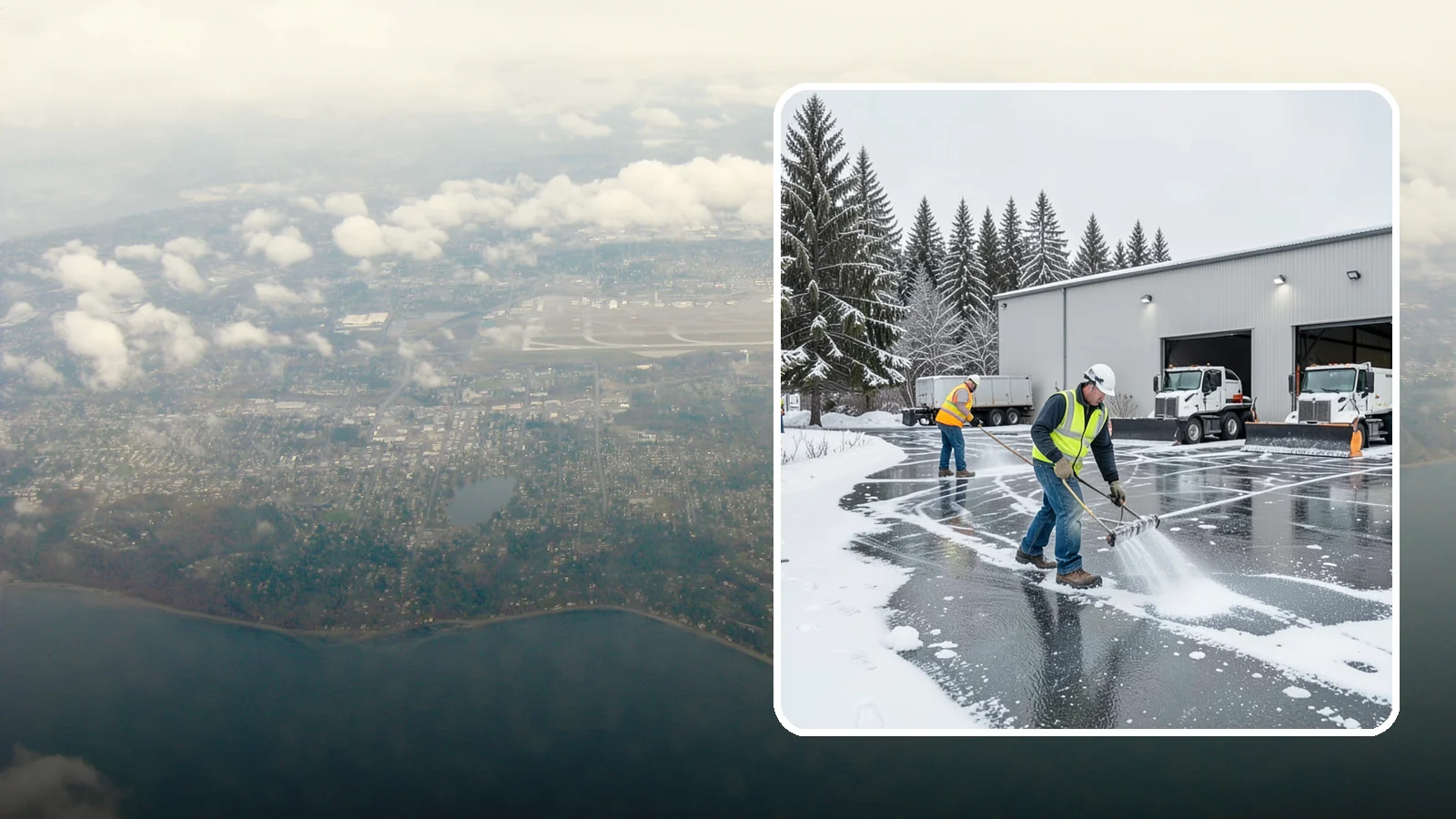 Warehouse Deicing in Burien, King County, WA - Deicing for warehouses and distribution centers, keeping loading docks, trailer courts, and dock stairs clear so freight keeps...