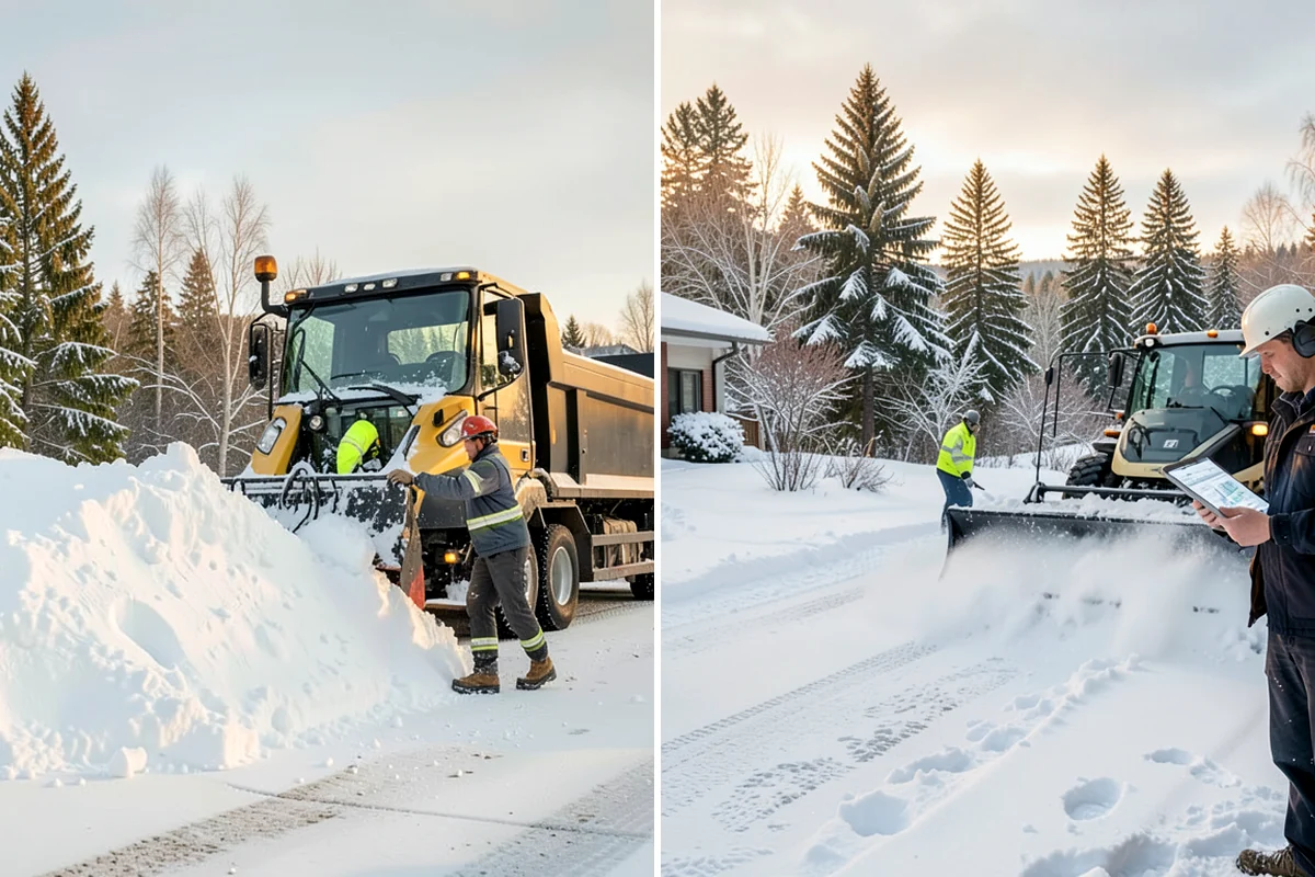 Warehouse Deicing in Clyde Hill, King County, WA - Map dock aprons, trailer lanes, stairs, and worker paths