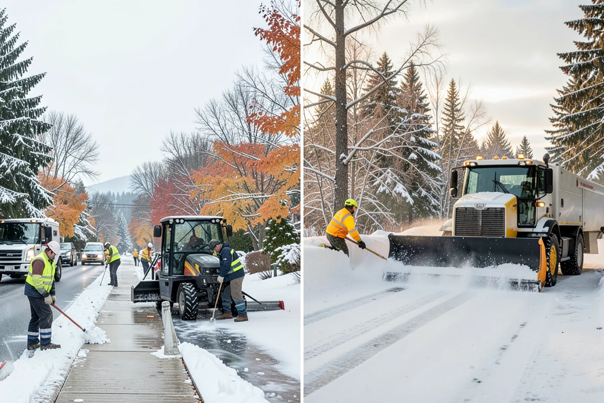 Warehouse Deicing in Concrete, Skagit County, WA - Map dock aprons, trailer lanes, stairs, and worker paths