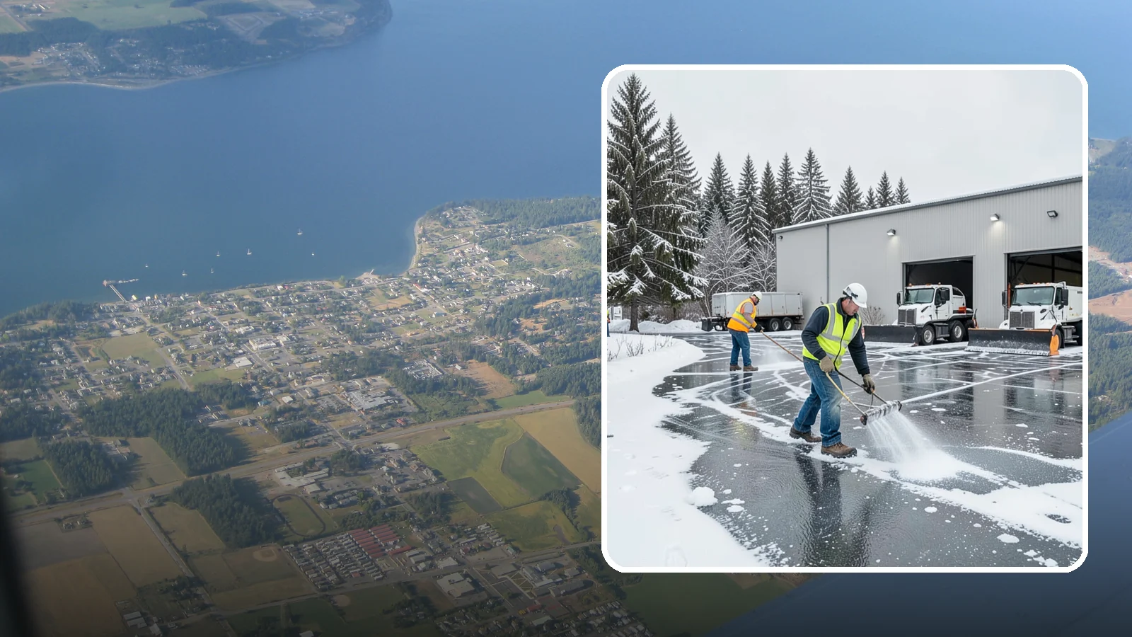 Warehouse Deicing in Coupeville, Island County, WA - Deicing for warehouses and distribution centers, keeping loading docks, trailer courts, and dock stairs clear so freight keeps...
