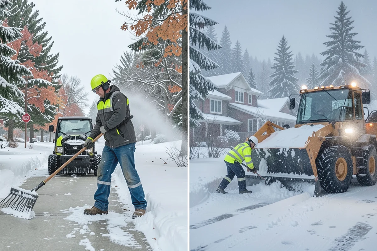 Warehouse Deicing in Darrington, Snohomish County, WA - Map dock aprons, trailer lanes, stairs, and worker paths