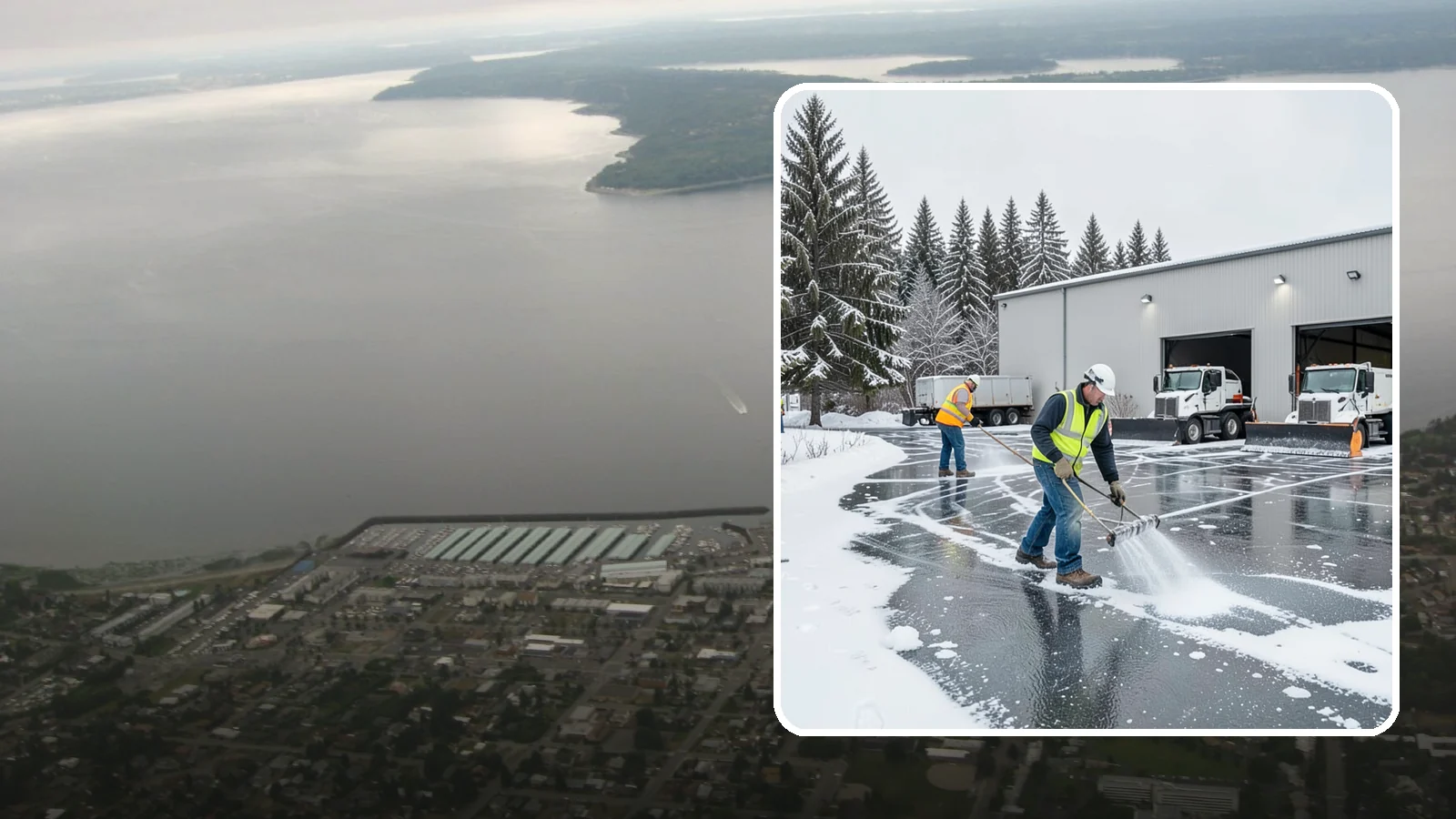 Warehouse Deicing in Des Moines, King County, WA - Deicing for warehouses and distribution centers, keeping loading docks, trailer courts, and dock stairs clear so freight keeps...