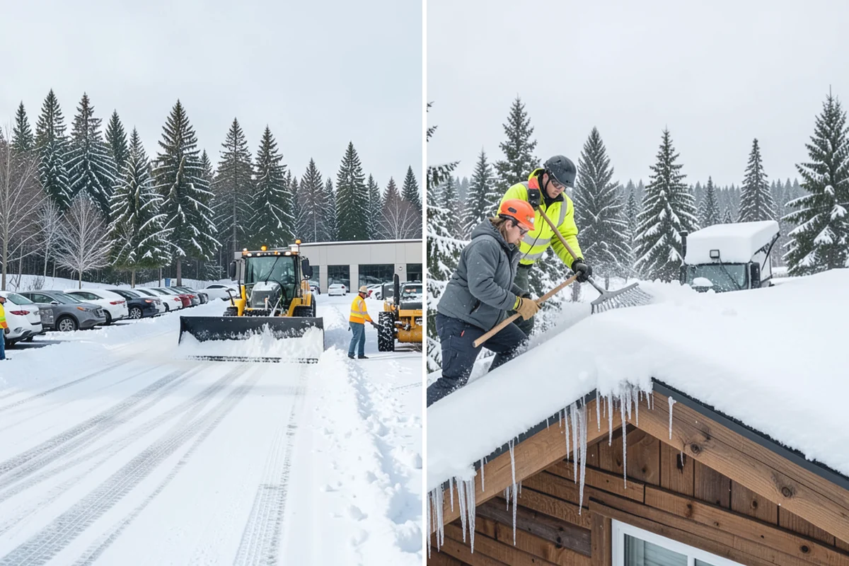 Warehouse Deicing in Des Moines, King County, WA - Map dock aprons, trailer lanes, stairs, and worker paths