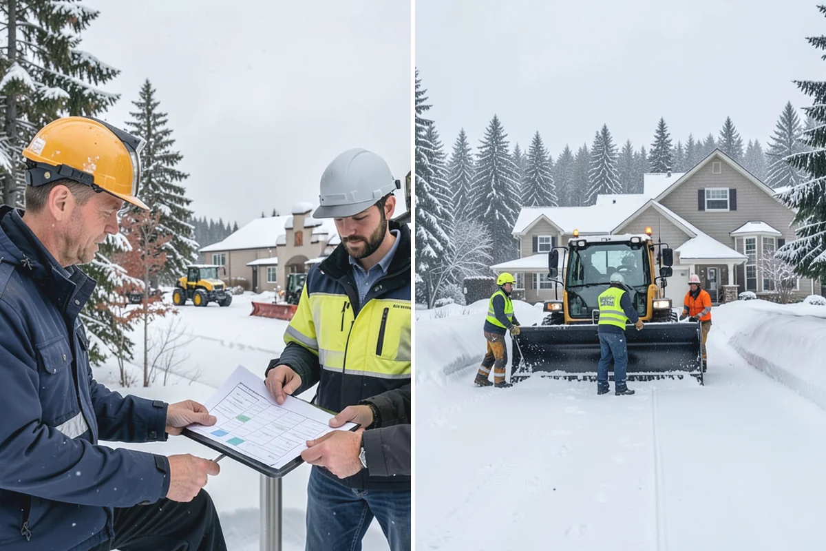 Warehouse Deicing in Gold Bar, Snohomish County, WA - Map dock aprons, trailer lanes, stairs, and worker paths