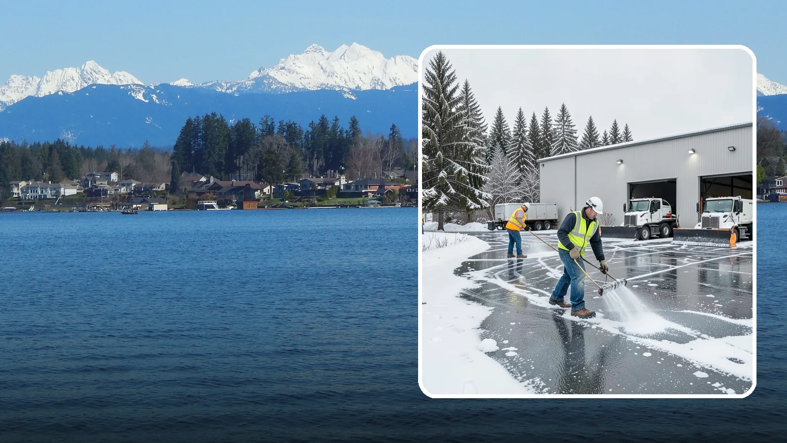Warehouse Deicing in Lake Stevens, Snohomish County, WA - Deicing for warehouses and distribution centers, keeping loading docks, trailer courts, and dock stairs clear so freight keeps...
