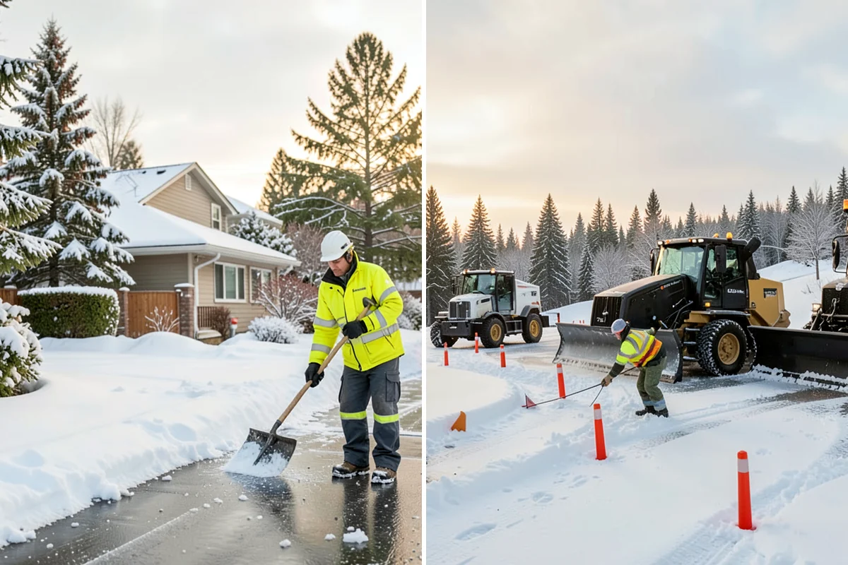 Warehouse Deicing in Lakewood, Pierce County, WA - Map dock aprons, trailer lanes, stairs, and worker paths