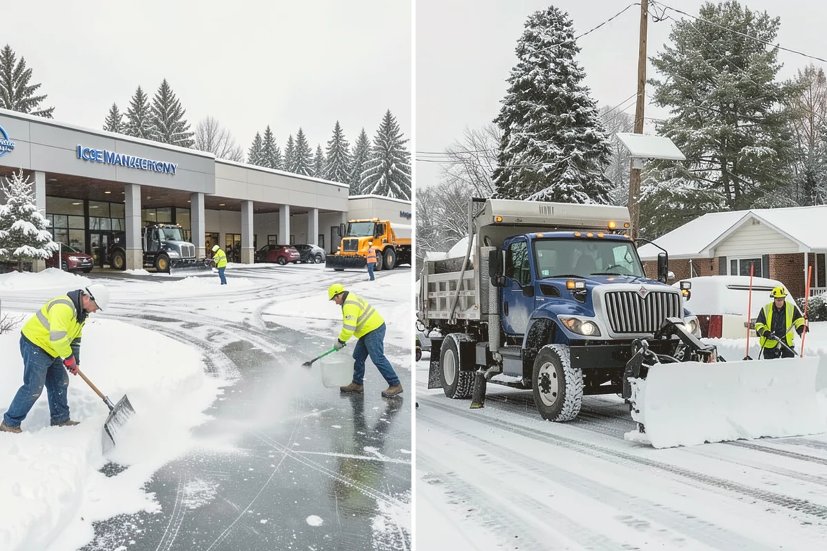 Warehouse Deicing in Lynnwood, Snohomish County, WA - Map dock aprons, trailer lanes, stairs, and worker paths