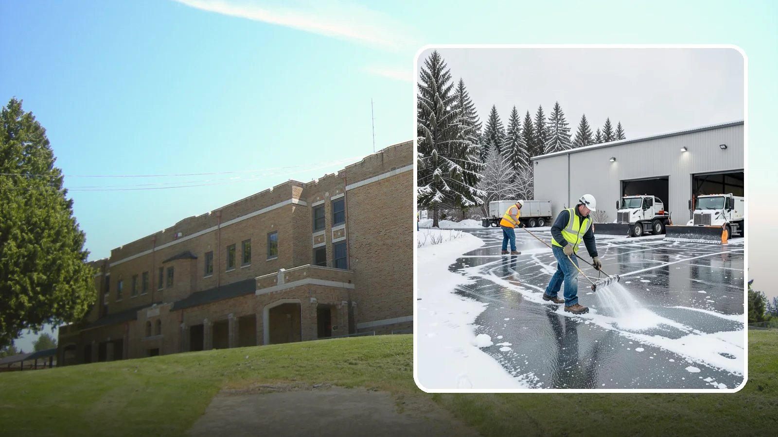 Warehouse Deicing in Maple Valley, King County, WA - Deicing for warehouses and distribution centers, keeping loading docks, trailer courts, and dock stairs clear so freight keeps...