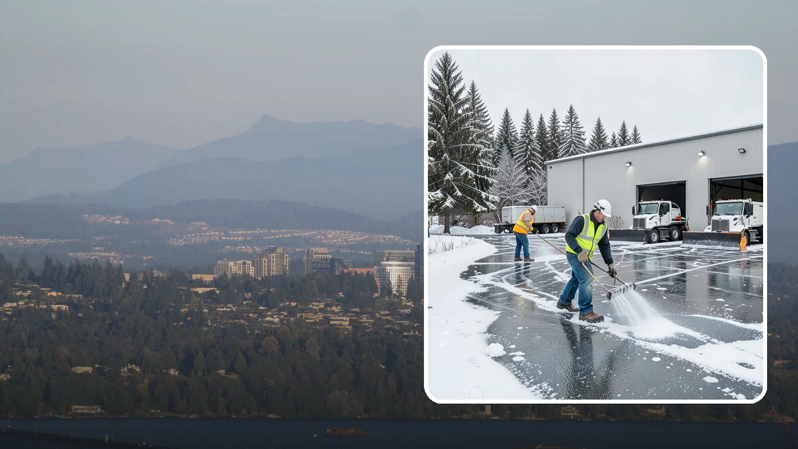 Warehouse Deicing in Medina, King County, WA - Deicing for warehouses and distribution centers, keeping loading docks, trailer courts, and dock stairs clear so freight keeps...