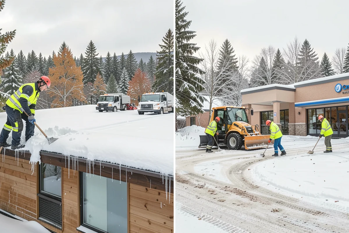 Warehouse Deicing in Mercer Island, King County, WA - Map dock aprons, trailer lanes, stairs, and worker paths
