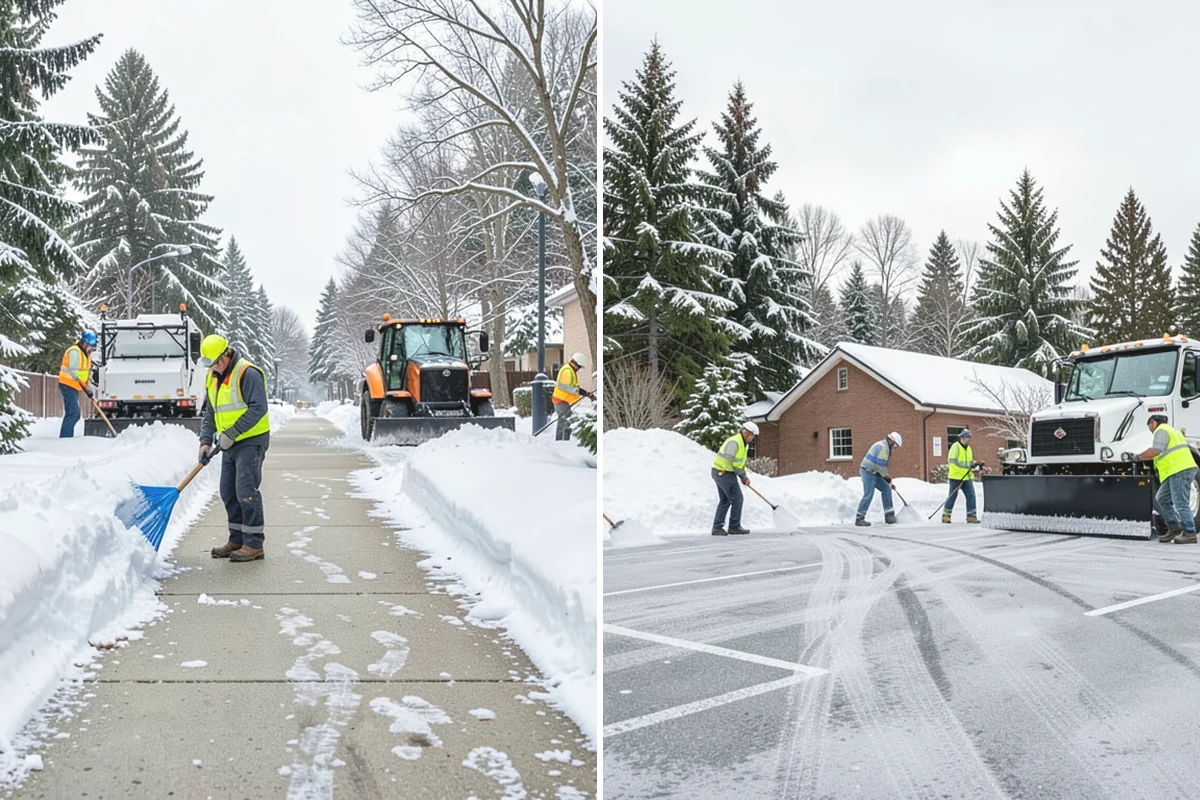 Warehouse Deicing in Mill Creek, Snohomish County, WA - Map dock aprons, trailer lanes, stairs, and worker paths