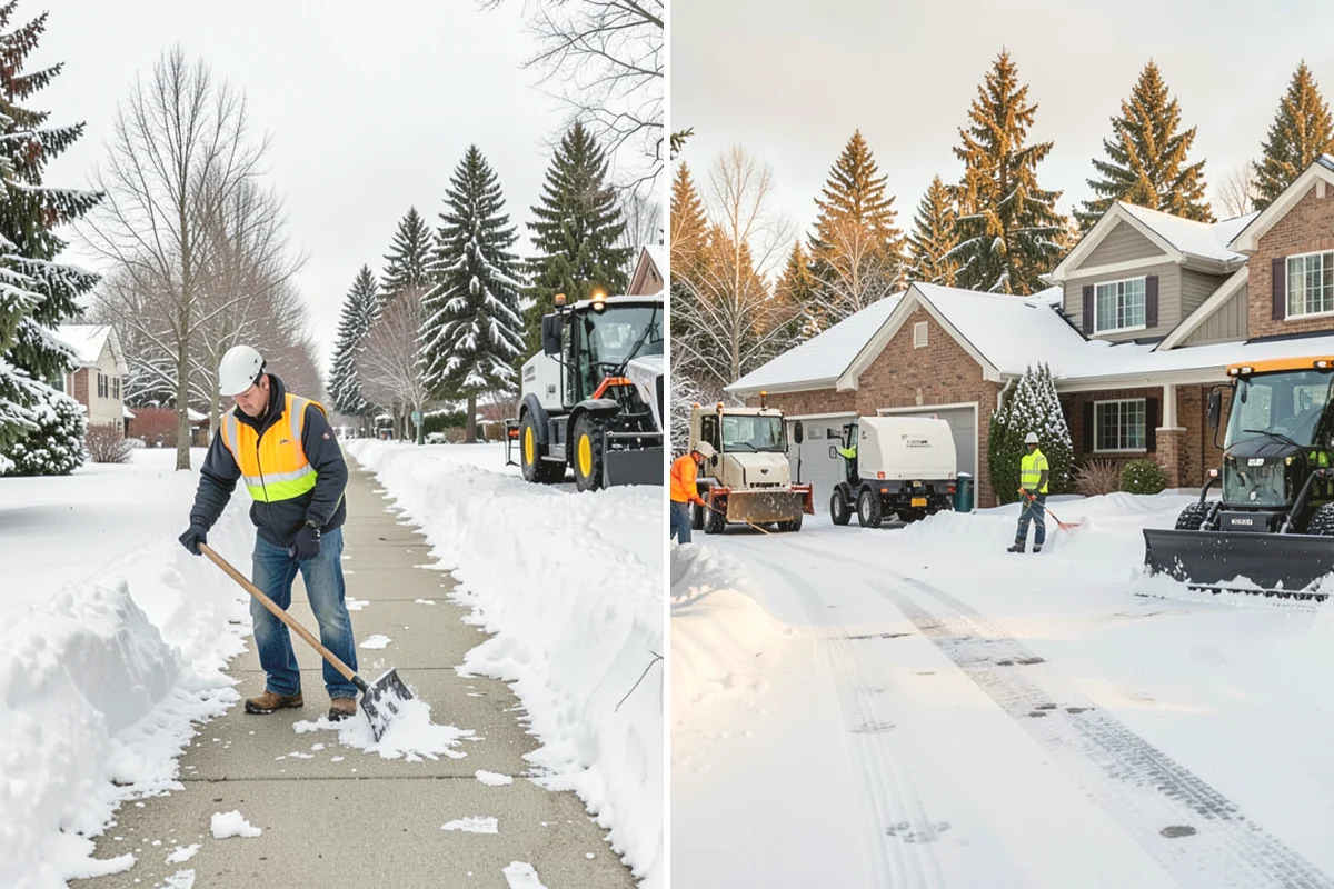 Warehouse Deicing in Monroe, Snohomish County, WA - Map dock aprons, trailer lanes, stairs, and worker paths