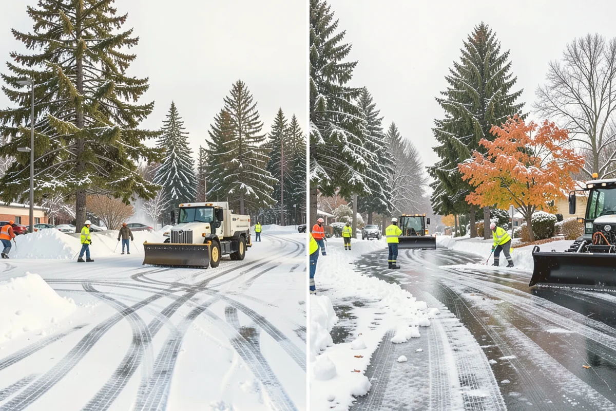 Warehouse Deicing in Newcastle, King County, WA - Map dock aprons, trailer lanes, stairs, and worker paths