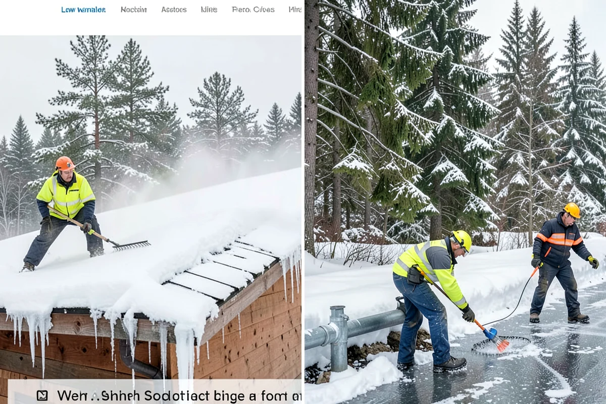 Warehouse Deicing in Normandy Park, King County, WA - Map dock aprons, trailer lanes, stairs, and worker paths