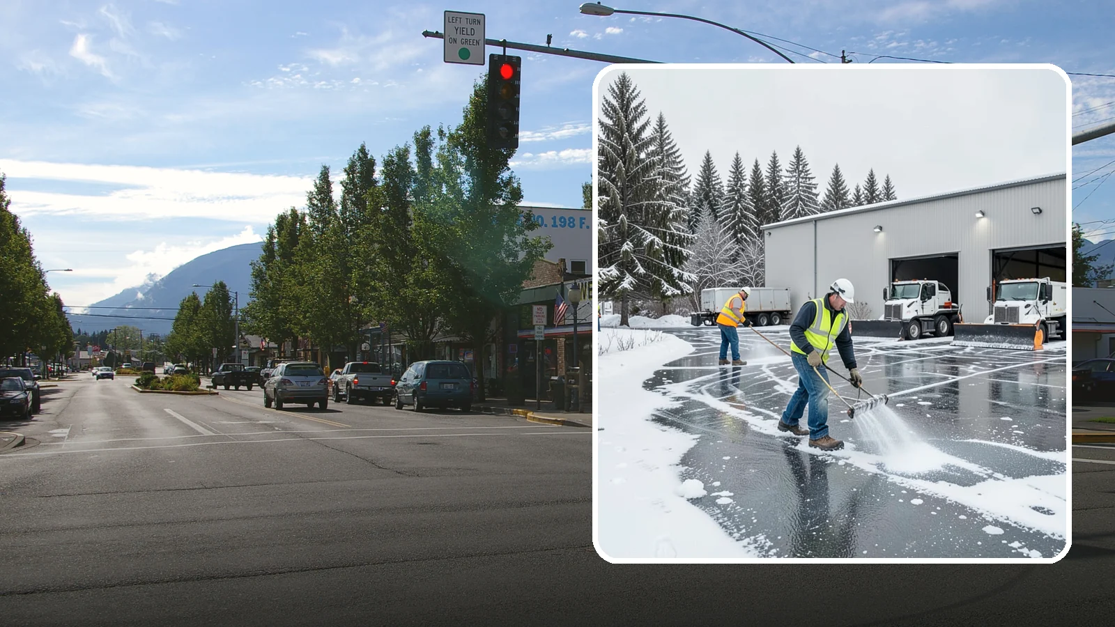 Warehouse Deicing in North Bend, King County, WA - Deicing for warehouses and distribution centers, keeping loading docks, trailer courts, and dock stairs clear so freight keeps...