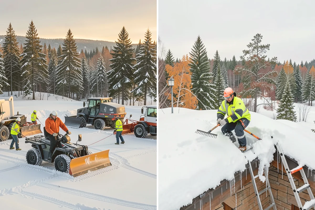 Warehouse Deicing in Orting, Pierce County, WA - Map dock aprons, trailer lanes, stairs, and worker paths