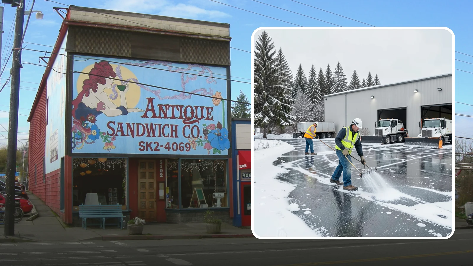Warehouse Deicing in Ruston, Pierce County, WA - Deicing for warehouses and distribution centers, keeping loading docks, trailer courts, and dock stairs clear so freight keeps...