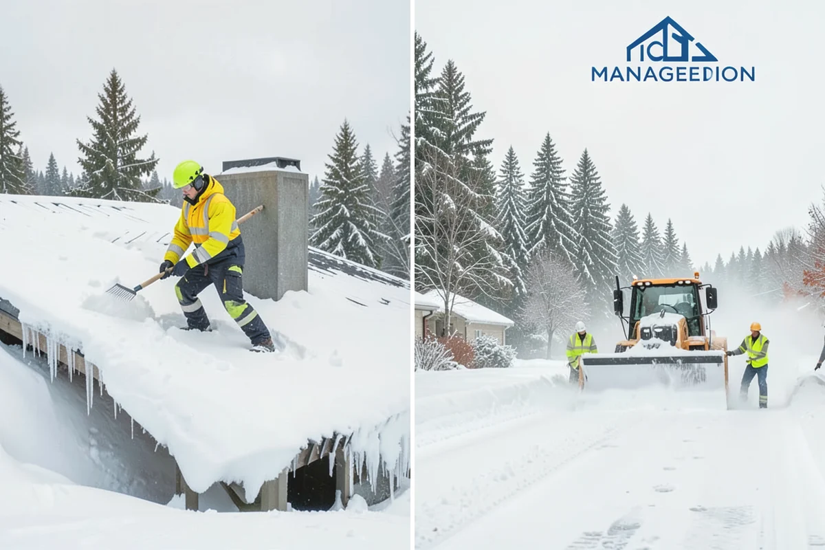 Warehouse Deicing in Ruston, Pierce County, WA - Map dock aprons, trailer lanes, stairs, and worker paths