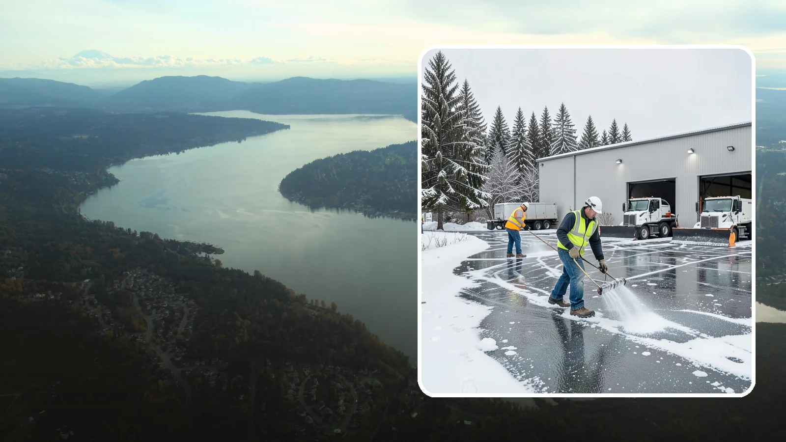 Warehouse Deicing in Sammamish, King County, WA - Deicing for warehouses and distribution centers, keeping loading docks, trailer courts, and dock stairs clear so freight keeps...