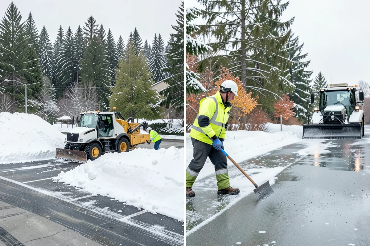 Warehouse Deicing in Seattle, King County, WA - Map dock aprons, trailer lanes, stairs, and worker paths