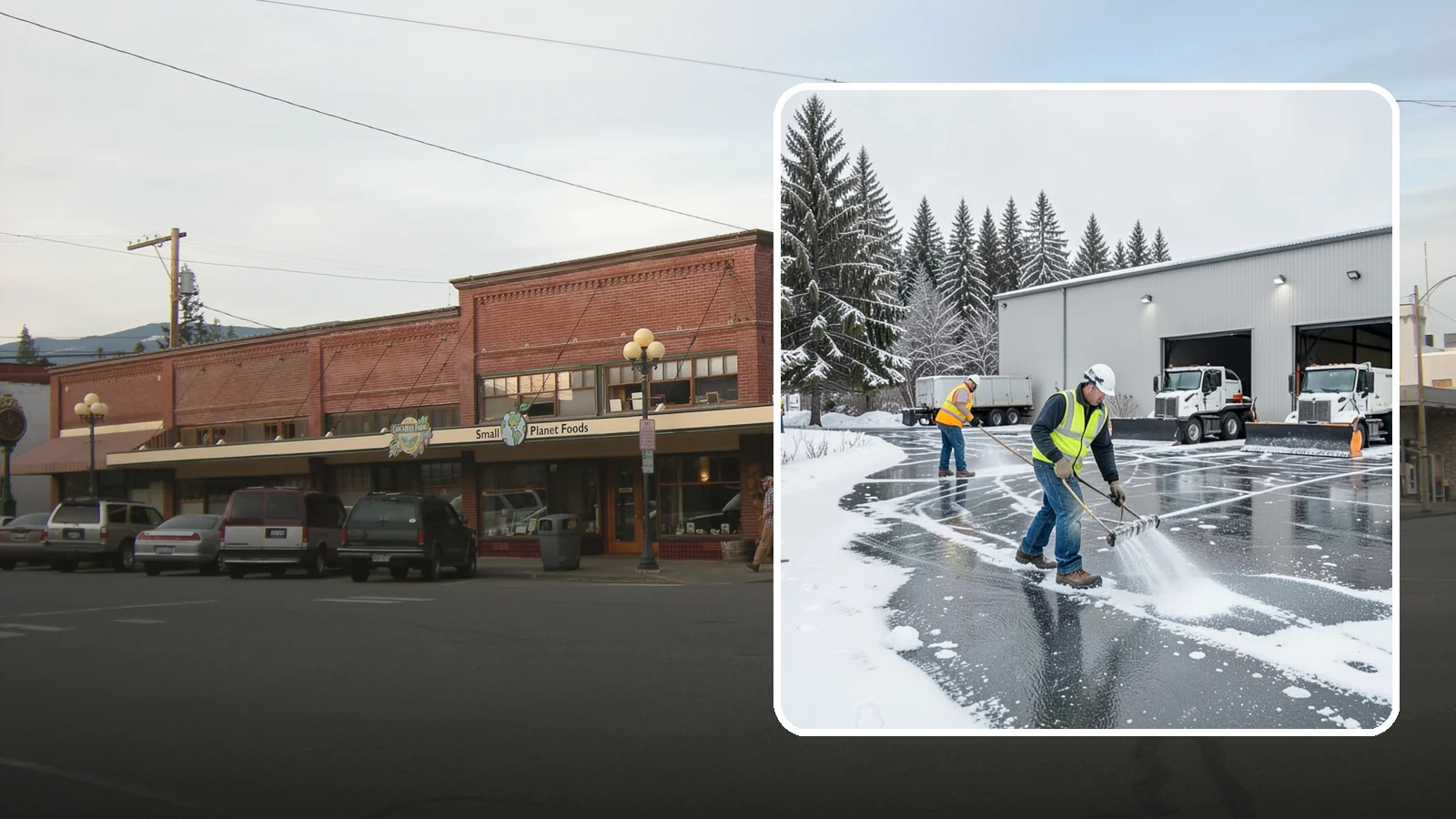 Warehouse Deicing in Sedro-Woolley, Skagit County, WA - Deicing for warehouses and distribution centers, keeping loading docks, trailer courts, and dock stairs clear so freight keeps...