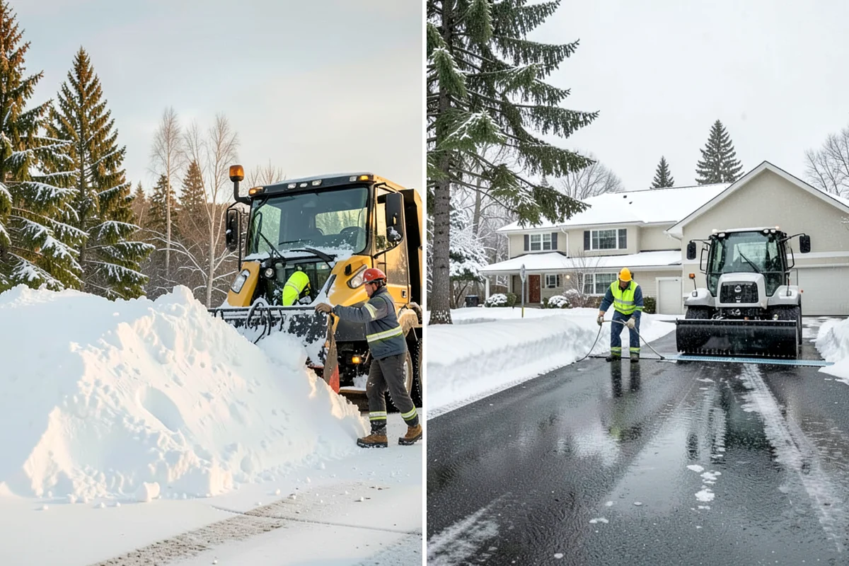 Warehouse Deicing in Shoreline, King County, WA - Map dock aprons, trailer lanes, stairs, and worker paths