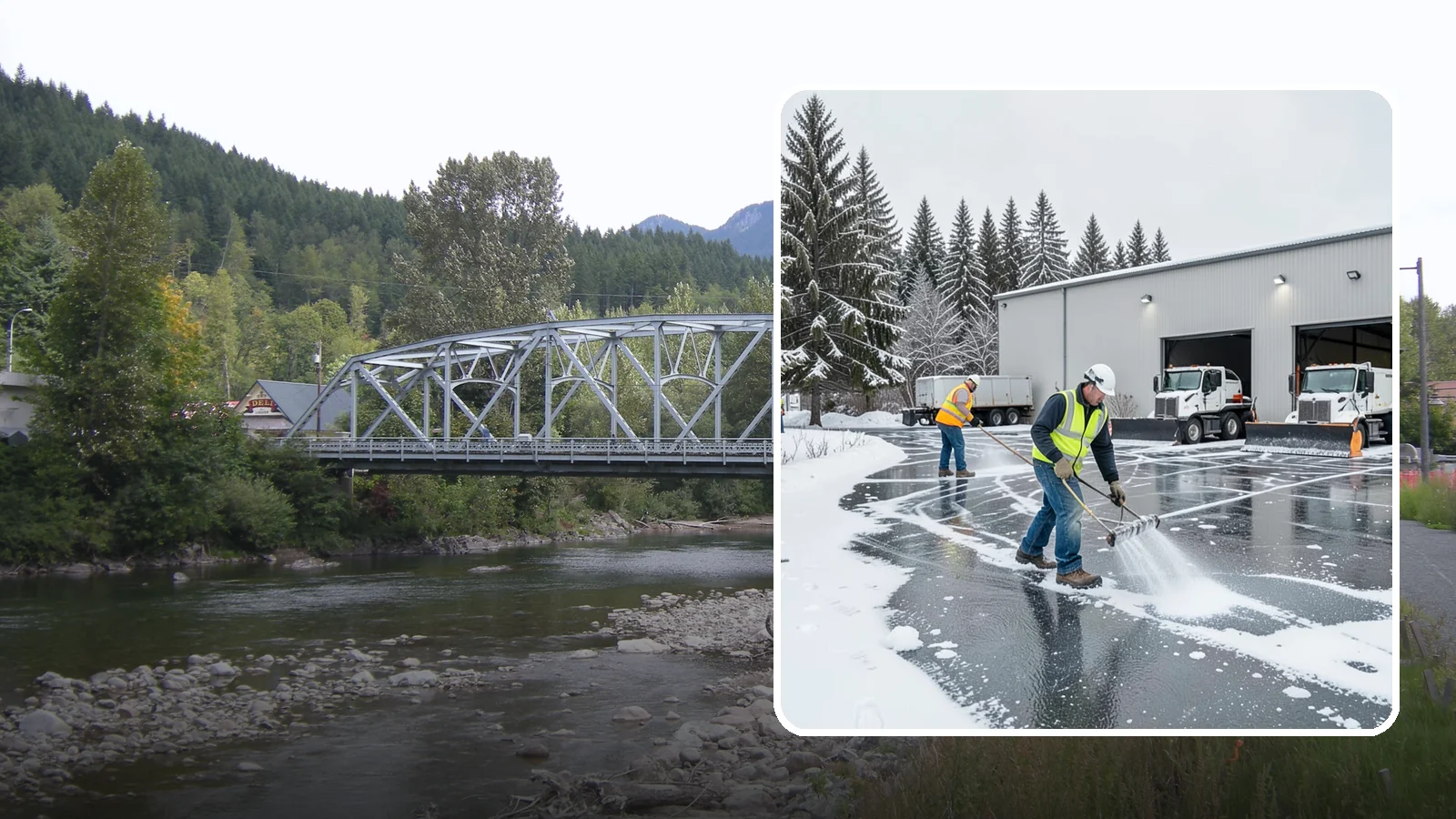Warehouse Deicing in Skykomish, King County, WA - Deicing for warehouses and distribution centers, keeping loading docks, trailer courts, and dock stairs clear so freight keeps...