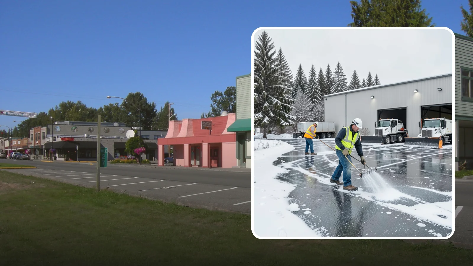 Warehouse Deicing in Snoqualmie, King County, WA - Deicing for warehouses and distribution centers, keeping loading docks, trailer courts, and dock stairs clear so freight keeps...