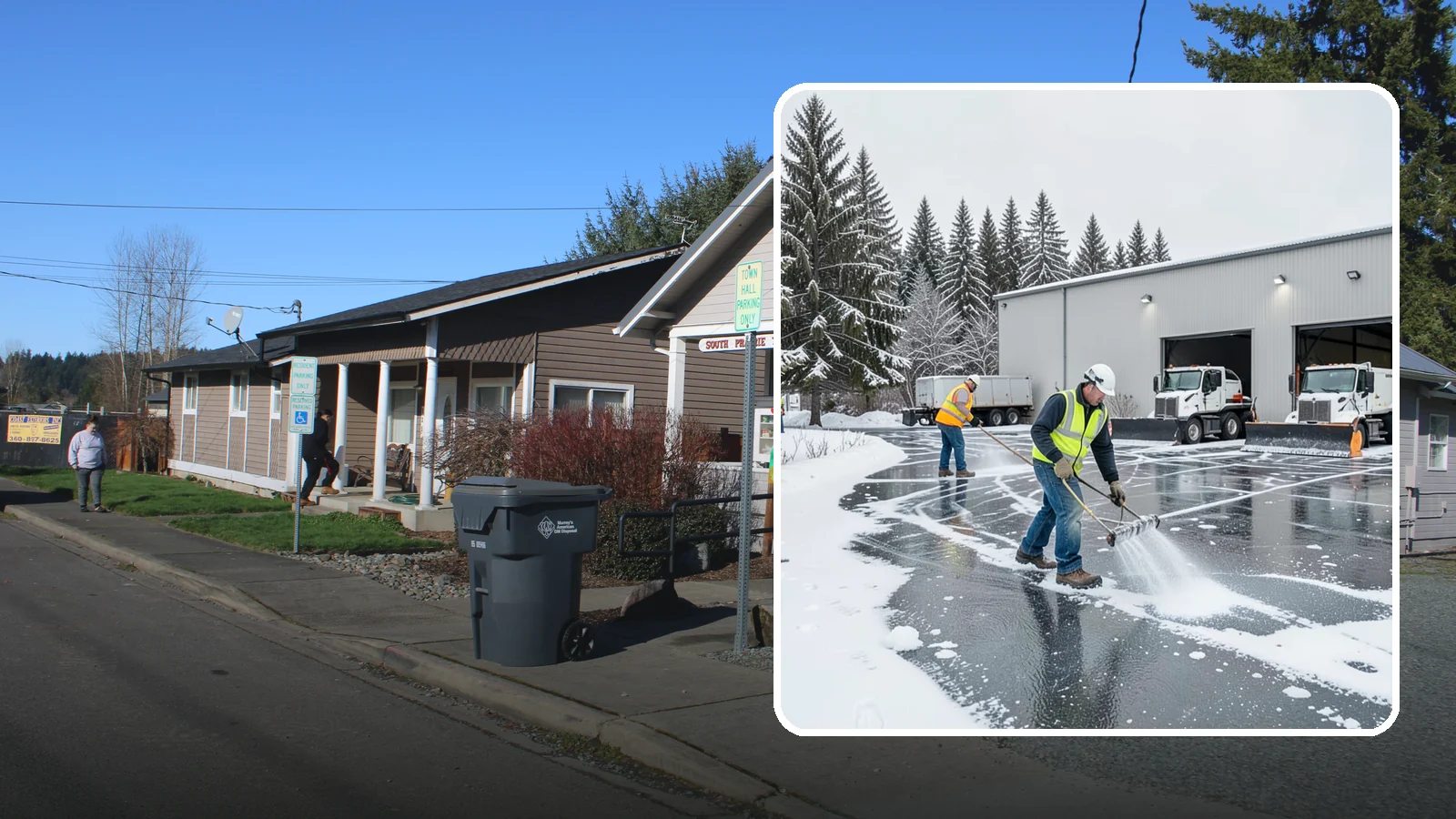 Warehouse Deicing in South Prairie, Pierce County, WA - Deicing for warehouses and distribution centers, keeping loading docks, trailer courts, and dock stairs clear so freight keeps...