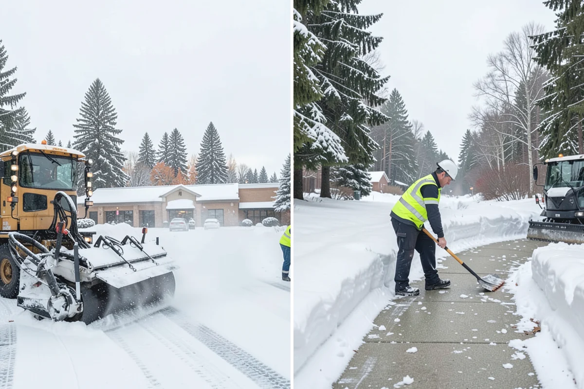 Warehouse Deicing in South Prairie, Pierce County, WA - Map dock aprons, trailer lanes, stairs, and worker paths