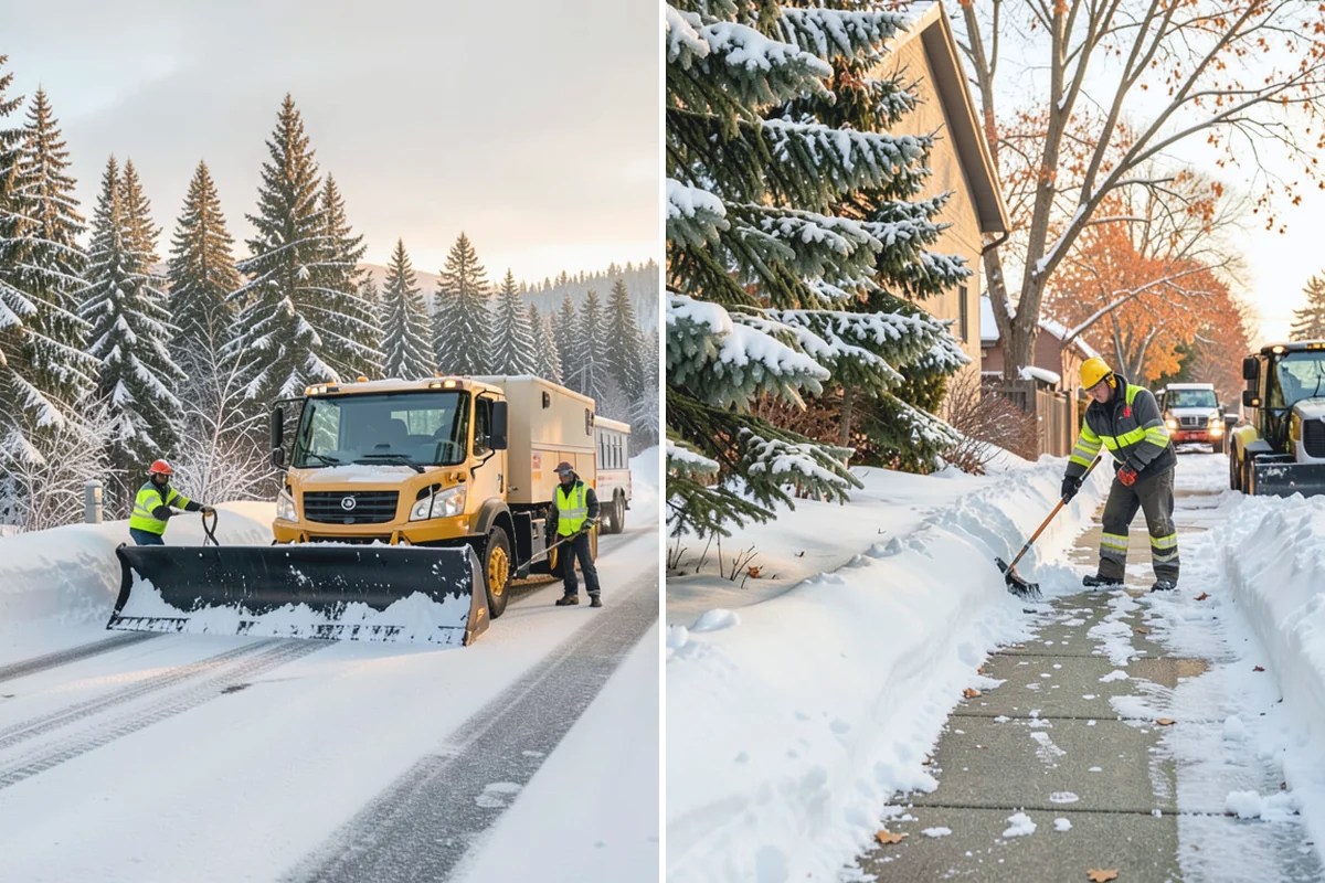 Warehouse Deicing in Sumner, Pierce County, WA - Map dock aprons, trailer lanes, stairs, and worker paths