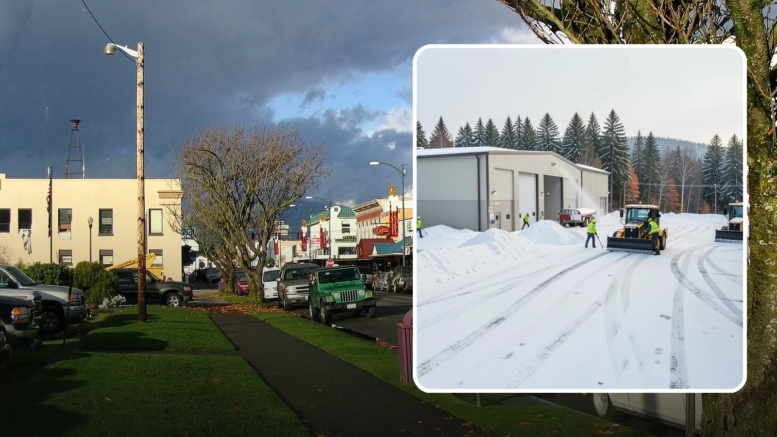 Warehouse Parking Lot Snow Removal in Arlington, Snohomish County, WA - We clear warehouse lots, dock aprons, and truck lanes so Western Washington freight keeps flowing in winter.