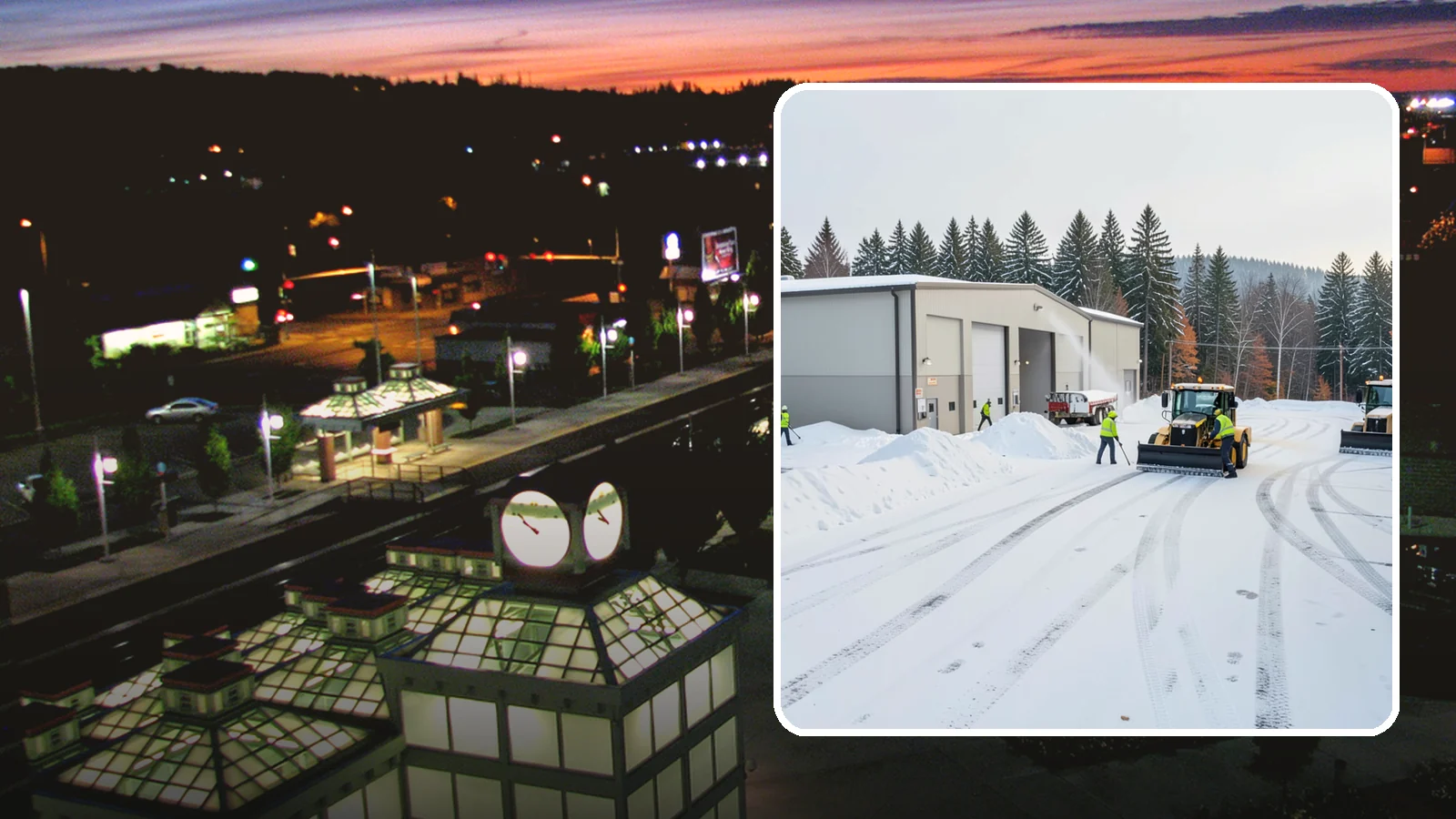Warehouse Parking Lot Snow Removal in Auburn, King County, WA - We clear warehouse lots, dock aprons, and truck lanes so Western Washington freight keeps flowing in winter.