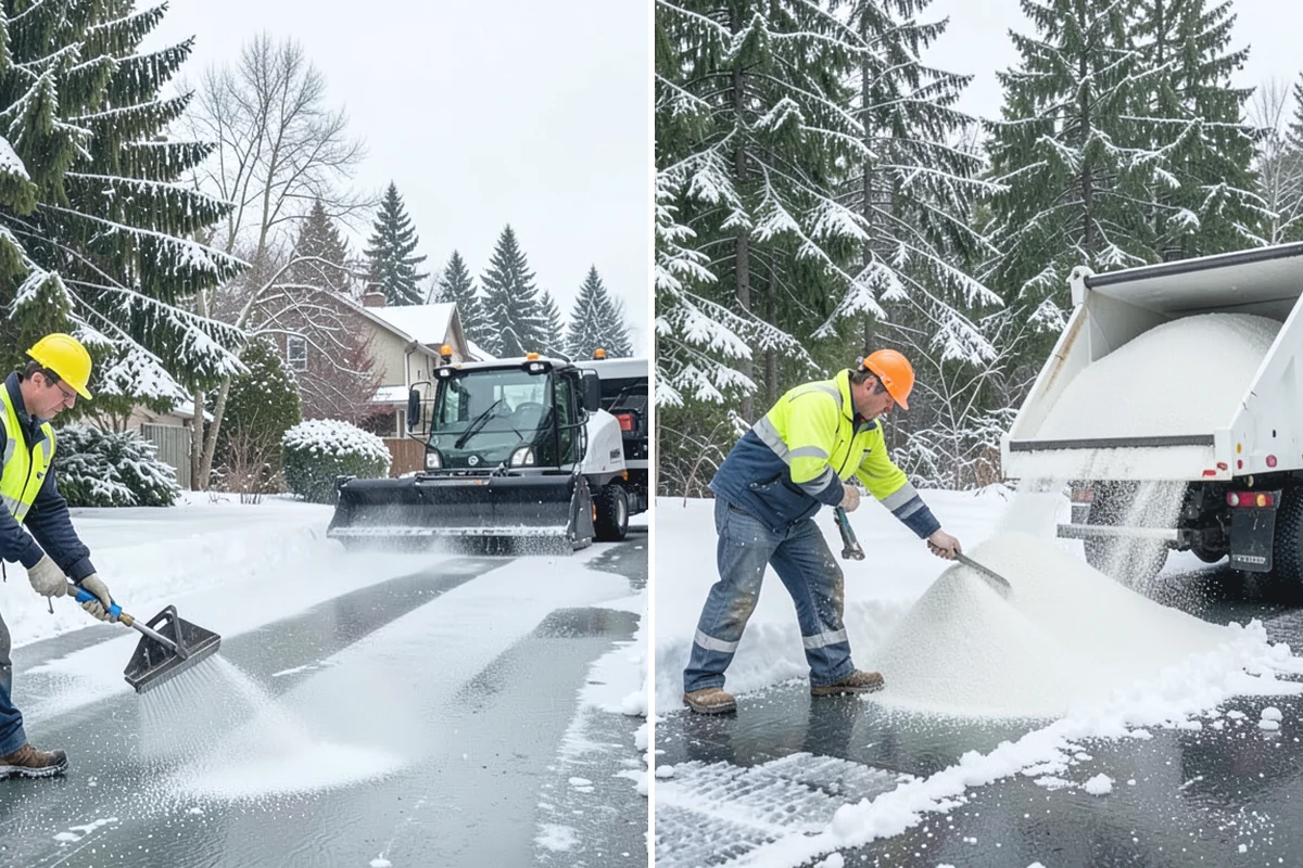 Warehouse Parking Lot Snow Removal in Auburn, King County, WA - Map trailer staging, dock aprons, and driver parking with the site