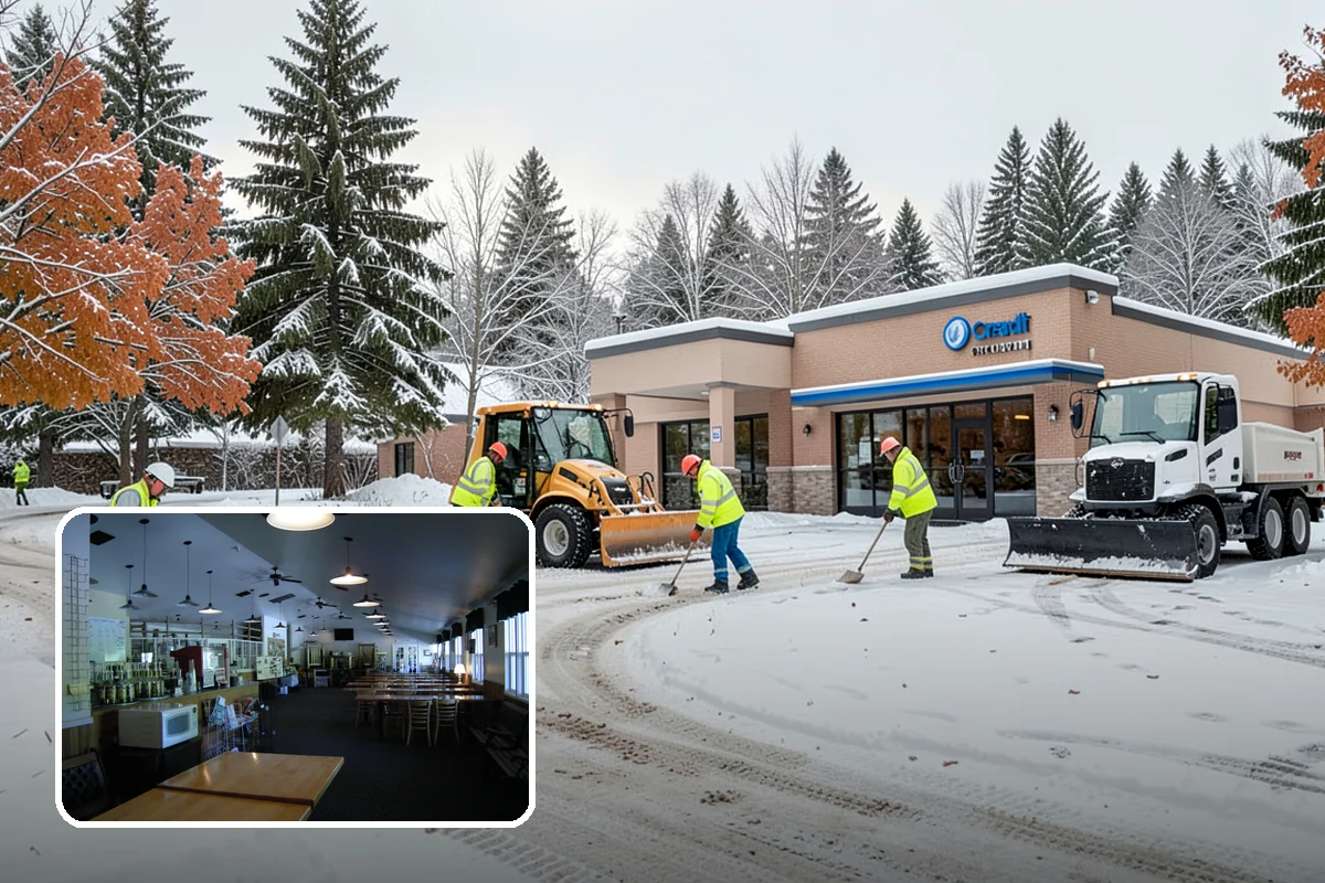 Warehouse Parking Lot Snow Removal in Black Diamond, King County, WA - Dock aprons and truck lanes stay open to protect freight throughput