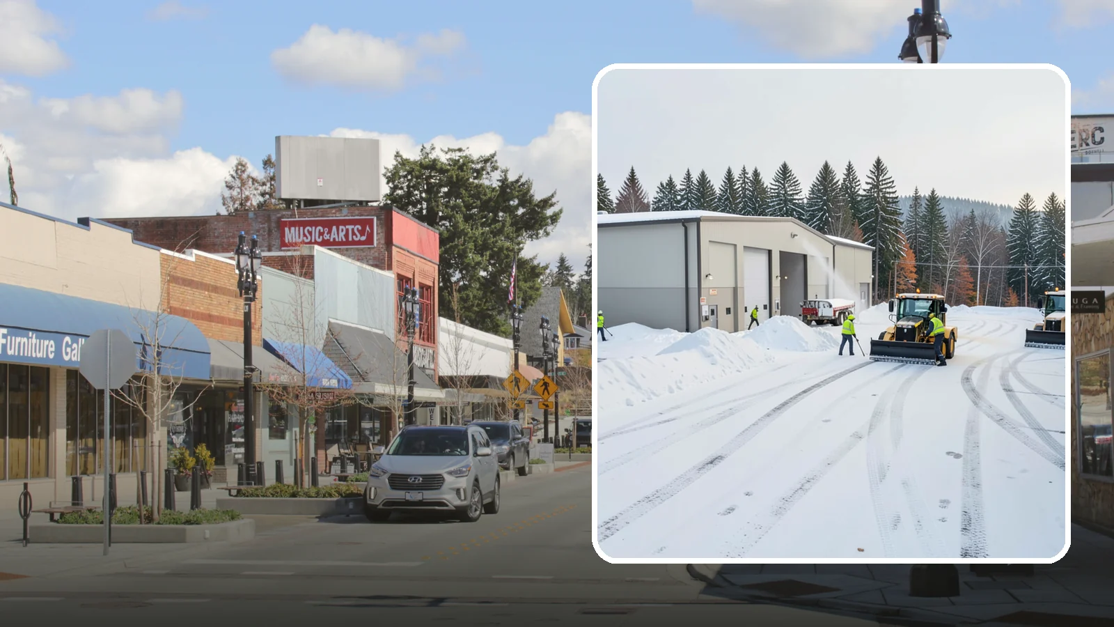 Warehouse Parking Lot Snow Removal in Bothell, King County, WA - We clear warehouse lots, dock aprons, and truck lanes so Western Washington freight keeps flowing in winter.