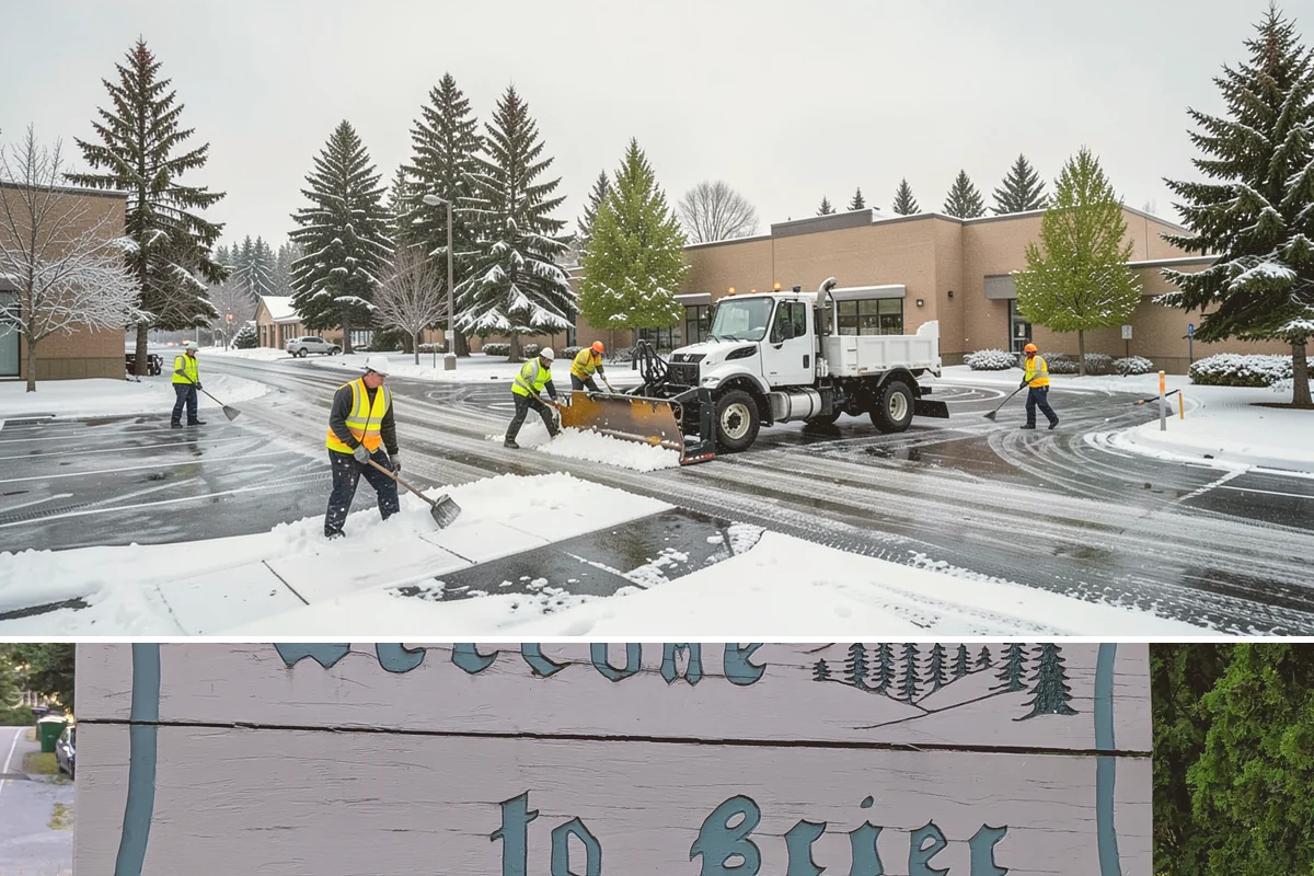 Warehouse Parking Lot Snow Removal in Brier, Snohomish County, WA - Warehouse lots across Western Washington face peak snow disruption from December through February, when cold nights threaten...