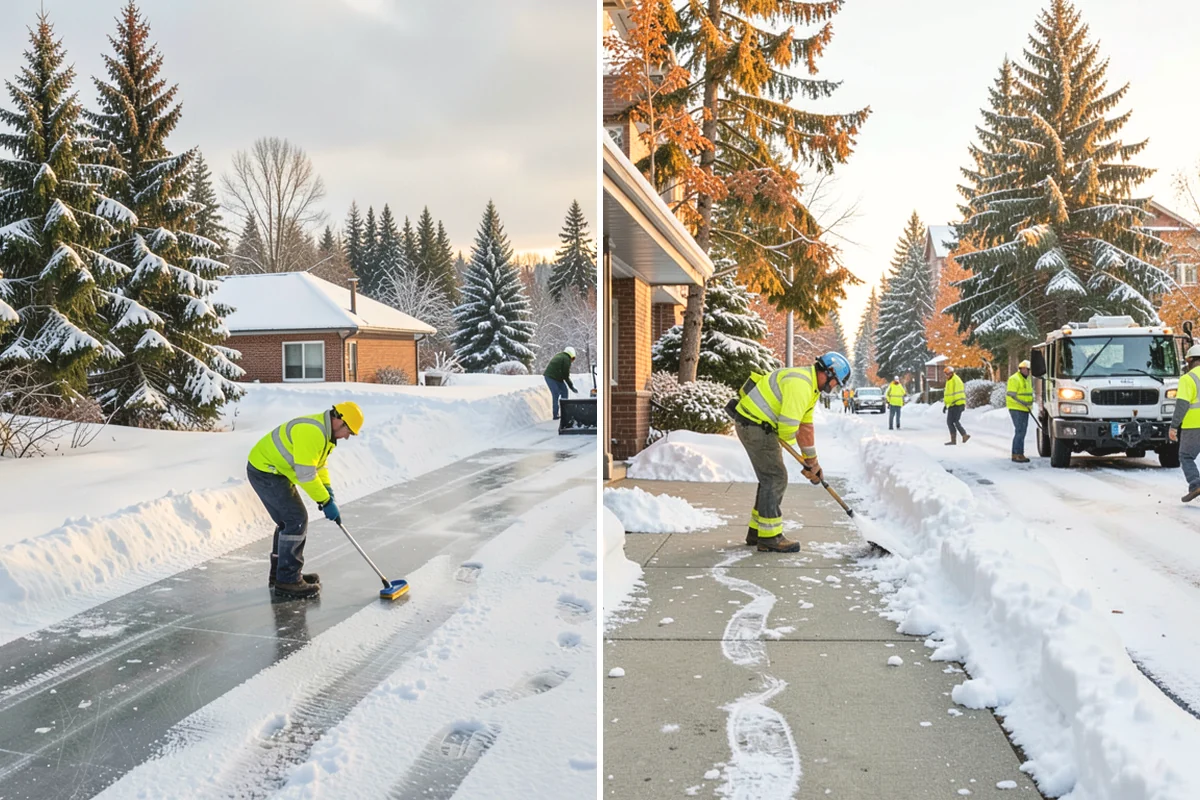 Warehouse Parking Lot Snow Removal in Burien, King County, WA - Map trailer staging, dock aprons, and driver parking with the site